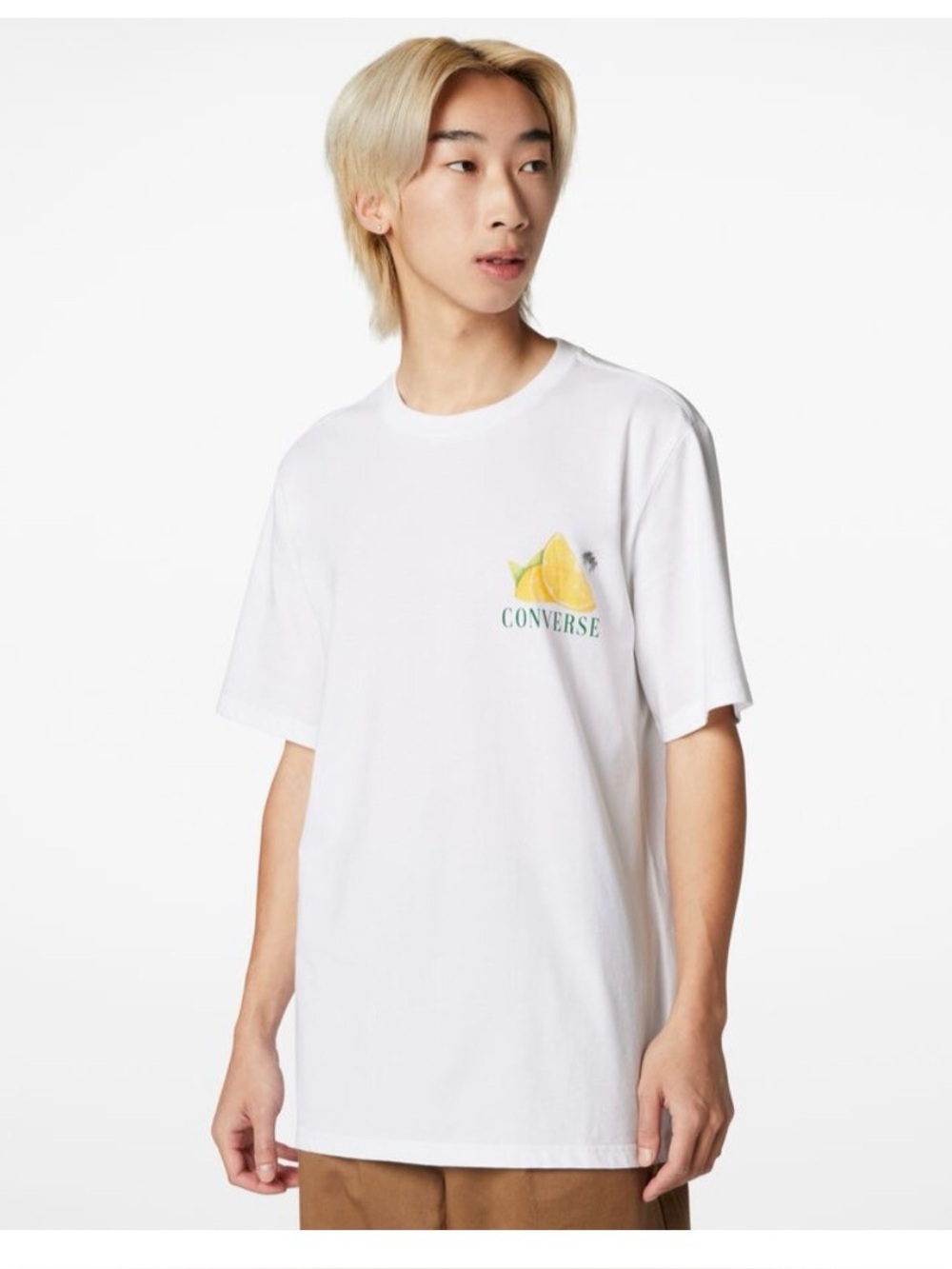 Converse Fresh Lemon Graphic Tee T Shirt Size XS